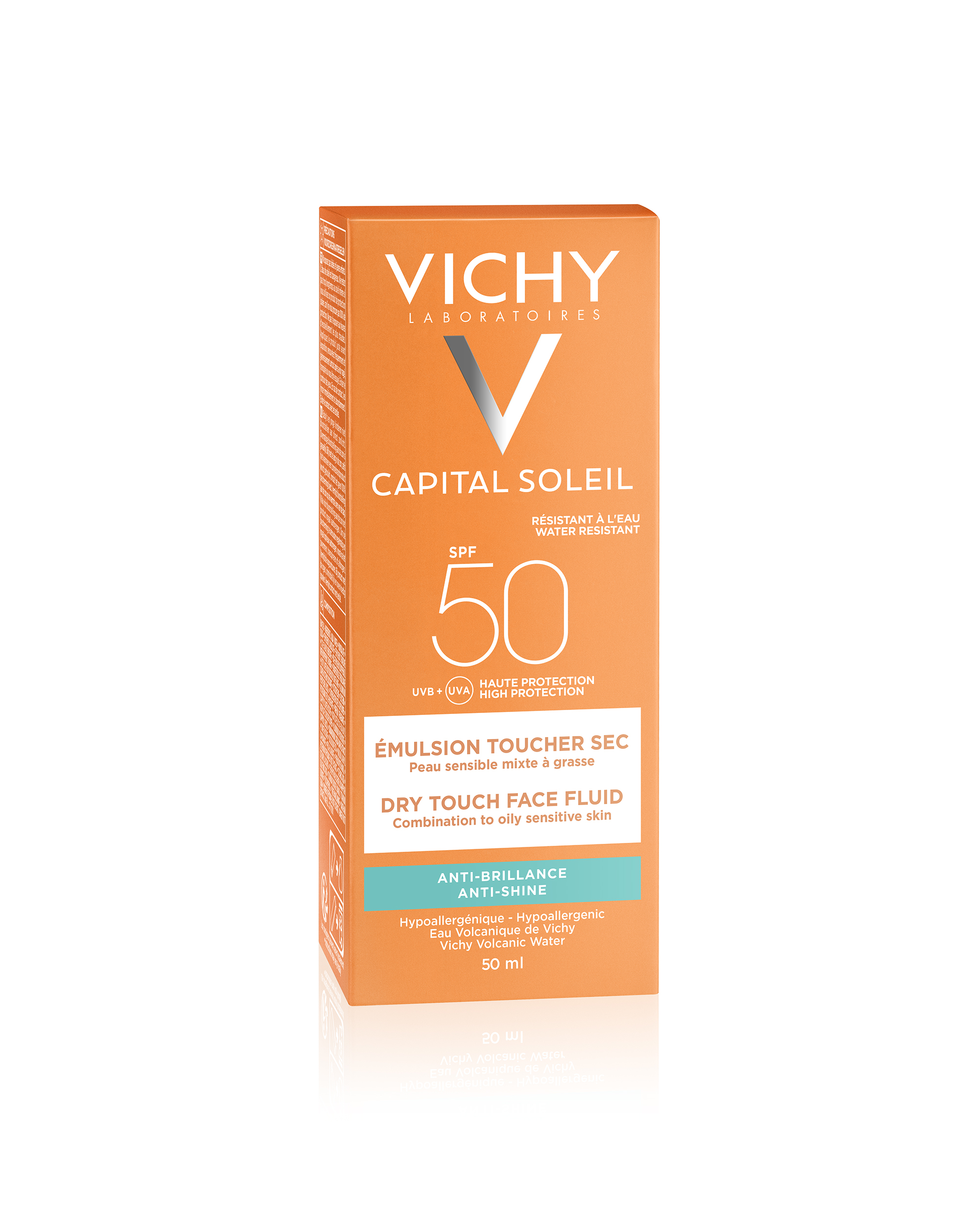 Emulsie matifianta Dry touch SPF 50+ Capital Soleil, 50 ml, Vichy