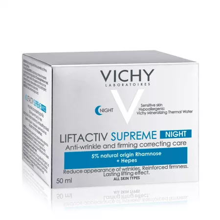 Crema de Noapte antirid Liftactiv Supreme pentru toate tipurile de ten, 50 ml Vichy