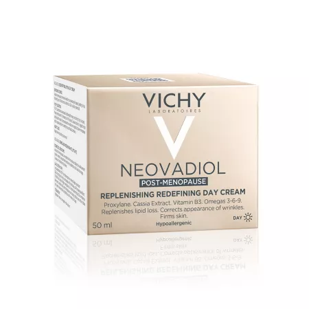 Crema de zi Neovadiol Post-Menopause cu efect de refacere a lipidelor si redefinire, 50 ml Vichy
