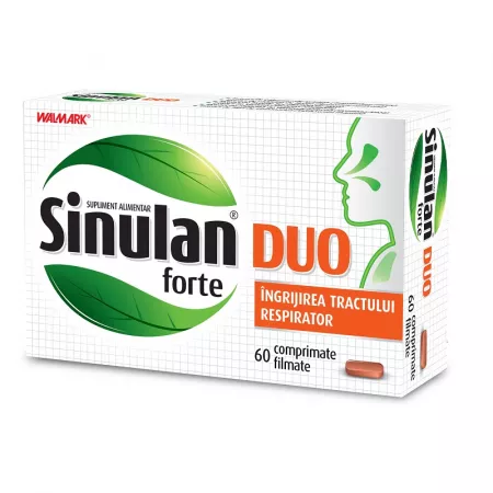 Sinulan Duo Forte, 60 comprimate filmate, Walmark