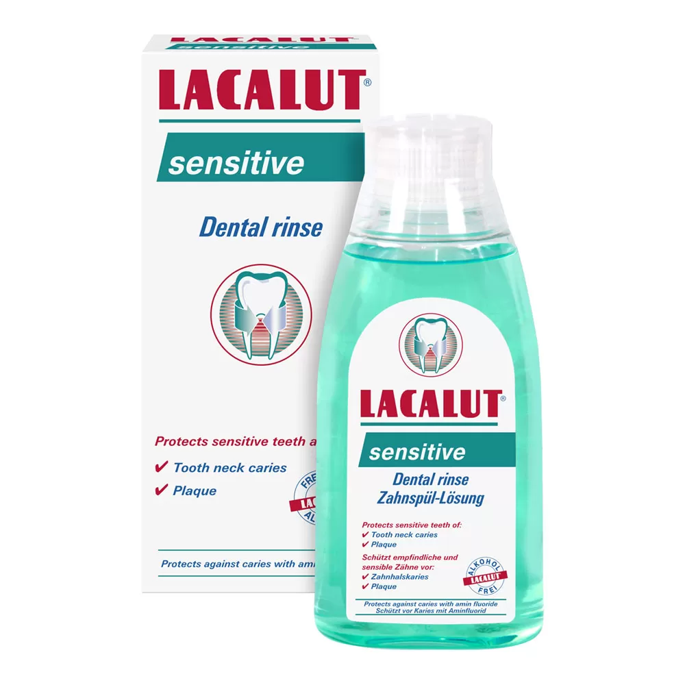 Apa de gura Lacalut Sensitive, 300 ml,Zdrovit