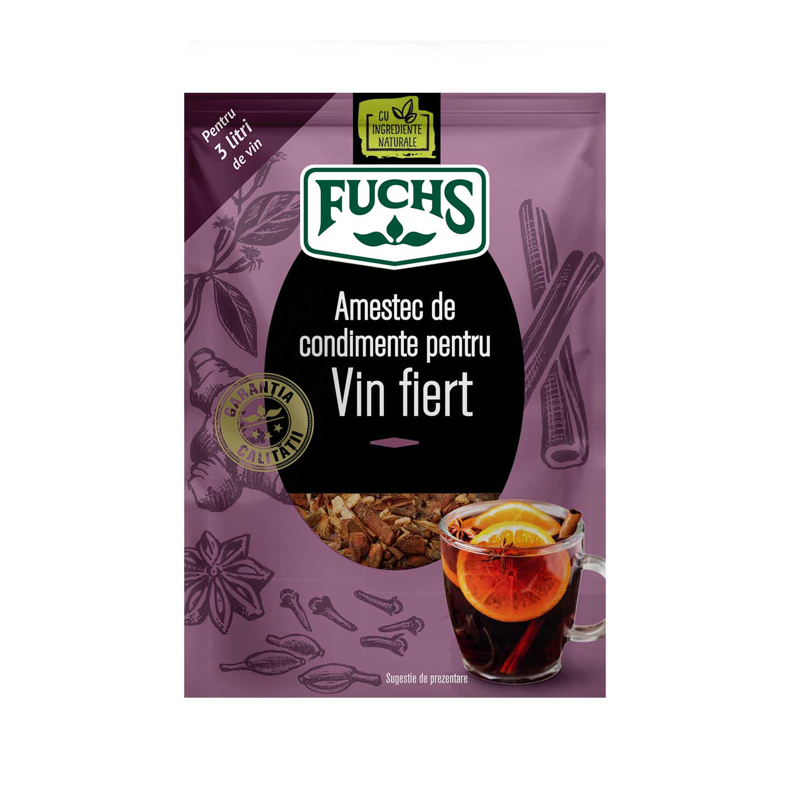 Amestec de condimente pentru vin fiert, fuchs, 15g Fuchs