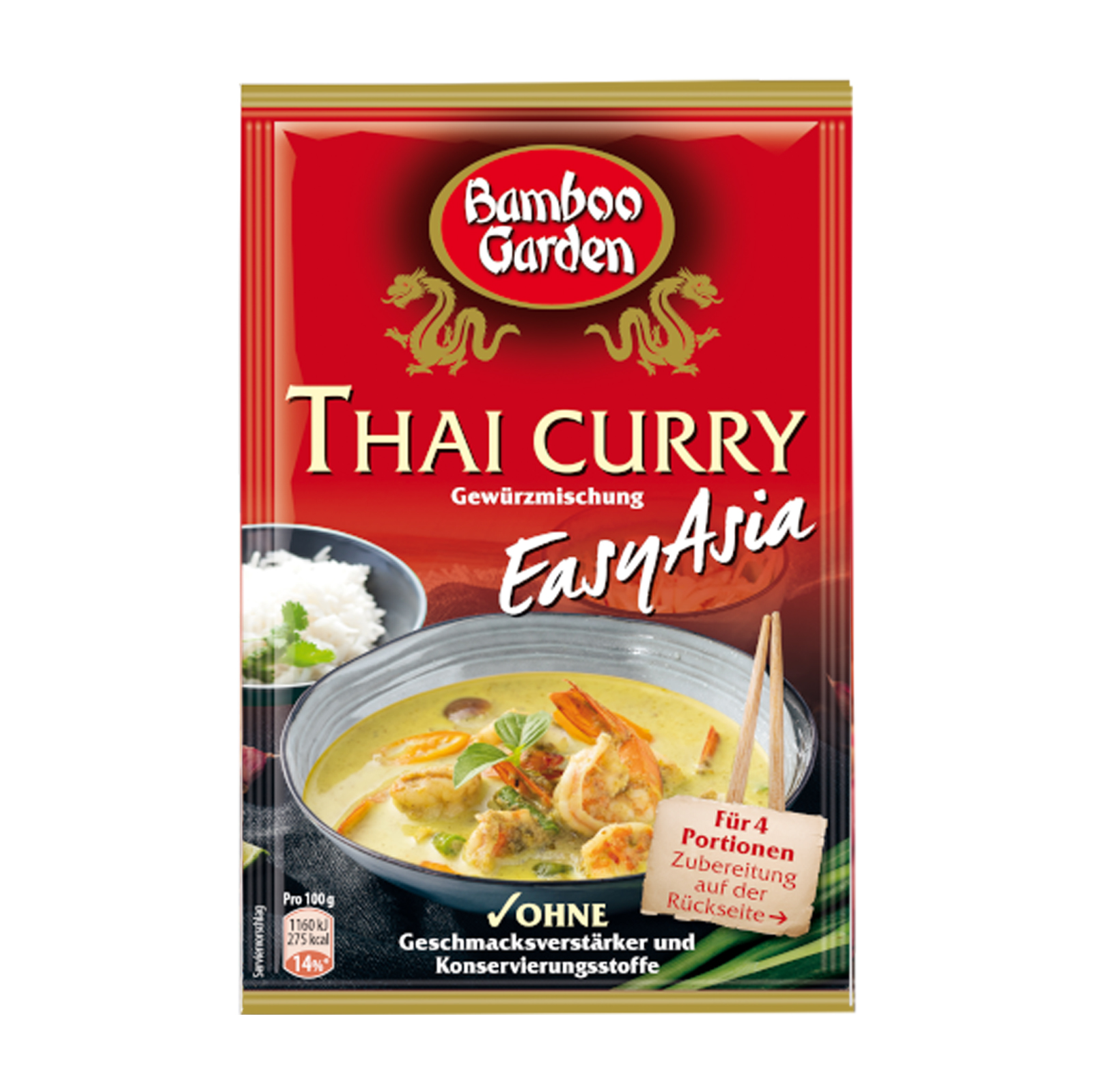 Condiment pentru Curry Thai, 25 g, Bamboo Garden