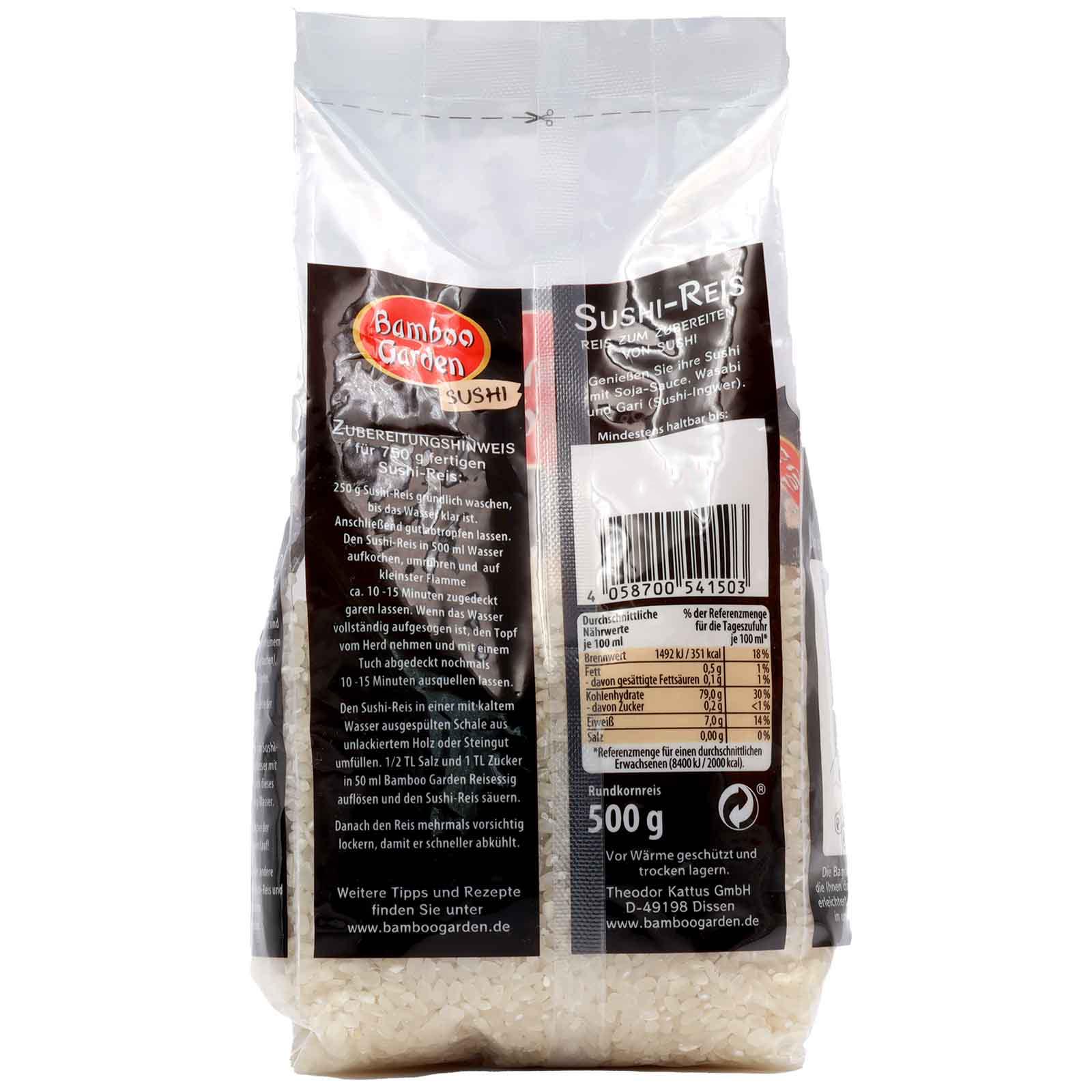 Orez pentru Sushi, 500g ᐈ Bamboo Garden