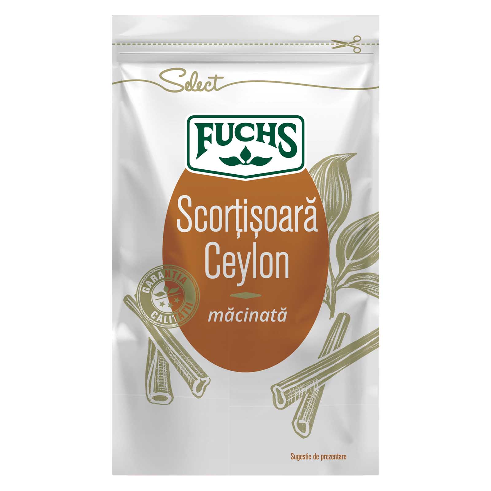 Scortisoara ceylon macinata, fuchs, 20g Fuchs