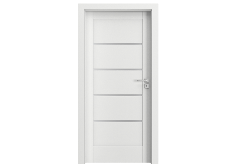 UȘI ÎN STOC - Foaie de ușă de interior cu finisaj sintetic, porta decor albă, Verte Home G4, Norma Ceha (H0 - 2020 mm), raveli.ro