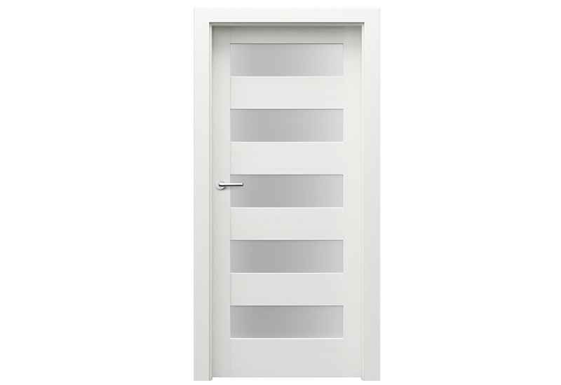 UȘI ÎN STOC - Foaie de ușă de interior cu finisaj sintetic, wenge alb, Verte Home C5, Norma Poloneza (H0 - 2060 mm) , raveli.ro
