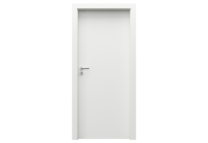 UȘI ÎN STOC - Foaie de ușă vopsita, cu vopsea standard, alba, Porta Minimax, model plină, Norma Ceha (H0 - 2020 mm), raveli.ro