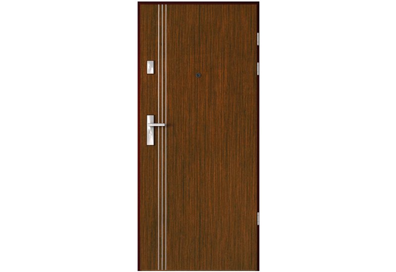 UȘI DE INTRARE ÎN APARTAMENT - Foaie de usa  de intrare în apartament Agat Plus/Opal Plus, cu aplicații, model 3, raveli.ro