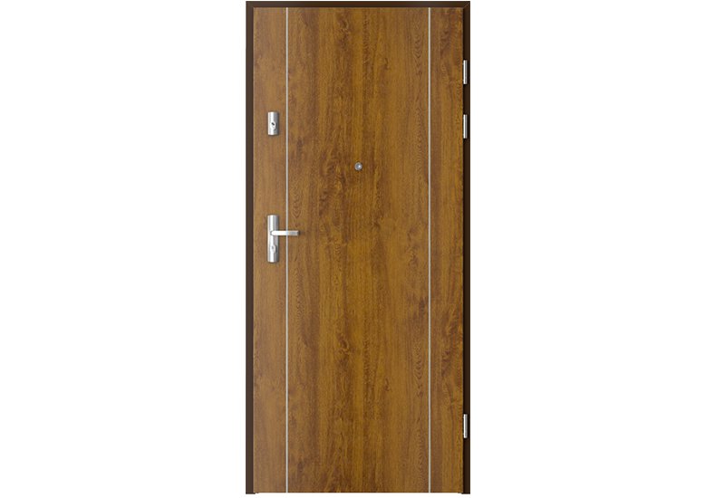 UȘI DE INTRARE ÎN APARTAMENT - Foaie de usa de intrare în apartament Quartz, cu aplicații model 1, raveli.ro
