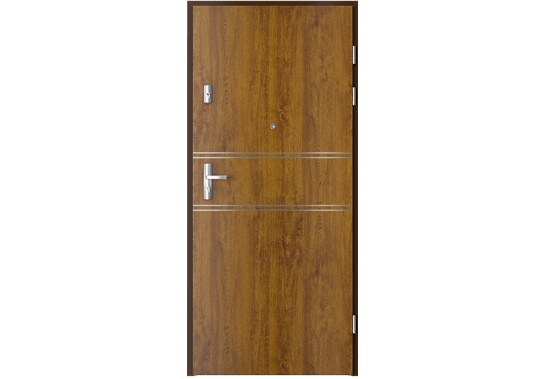 UȘI DE INTRARE ÎN APARTAMENT - Foaie de usa de intrare în apartament Quartz, cu aplicații model 4, raveli.ro