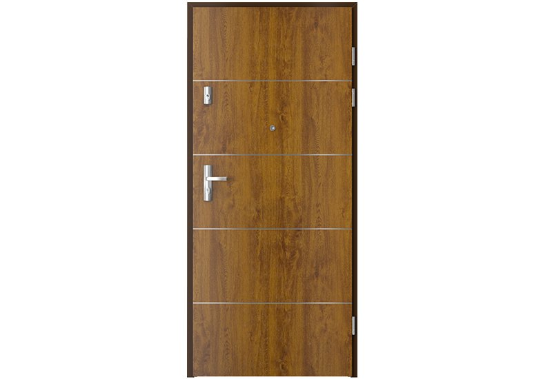 UȘI DE INTRARE ÎN APARTAMENT - Foaie de usa de intrare în apartament Quartz, cu aplicații model 6, raveli.ro