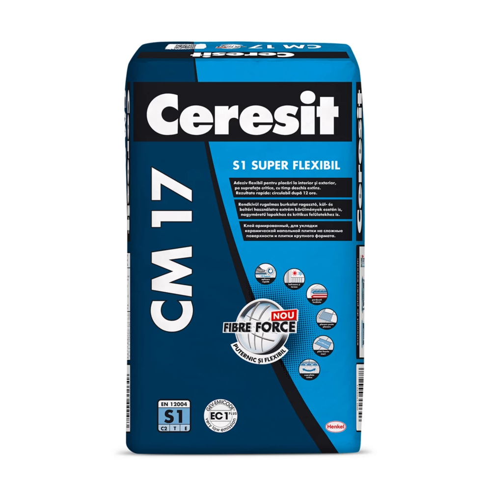 Adeziv gresie si faianta Ceresit CM 17 pentru interior/exterior 25 kg Ceresit