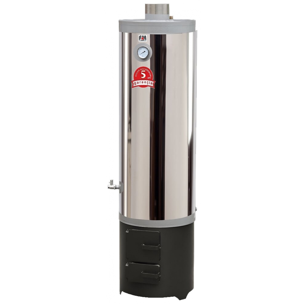 Boiler pe lemne 120 L Inox Altele imagine 2022