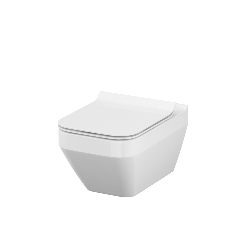 Cersanit Set 907 vas WC suspendat Crea cu capac Soft-Close si Easy Off inclus S701-213 cersanit imagine 2022