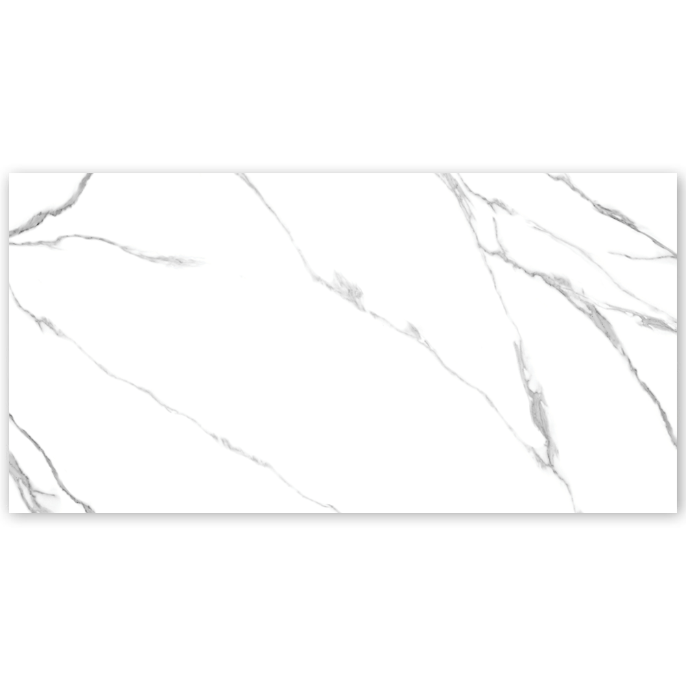 Gresie vitrificata Living Digital Carrara White bookmatch A glossy 60 x 120 Regata.ro
