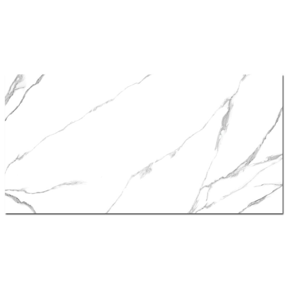 Gresie vitrificata Living Digital Carrara White bookmatch B glossy 60 x 120 120