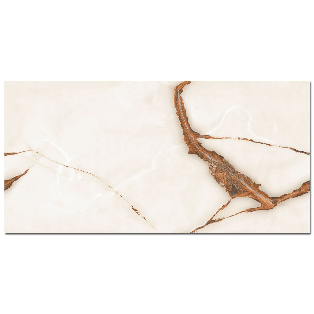Gresie vitrificata Living Digital Raw Silk Onyx glossy 60 x 120 Regata.ro