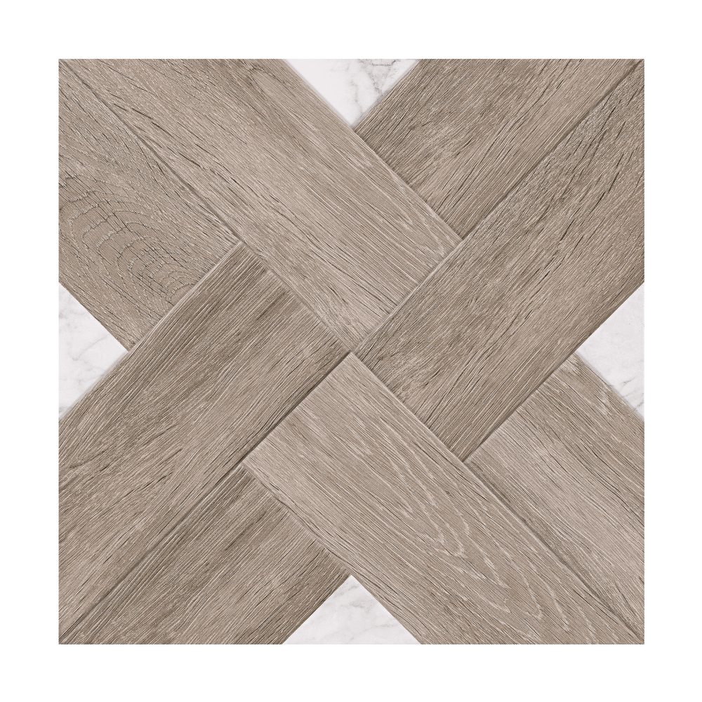 Gresie portelanata Marmo Wood Cross Dark Beige 40 x 40 EUCeramics