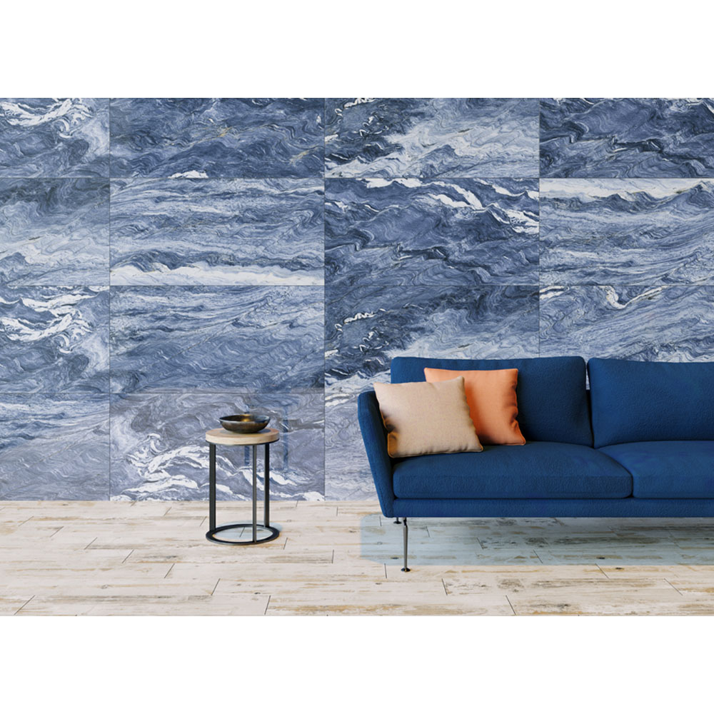 Gresie rectificata portelanata Ocean Blue 59.5 x 119.5 Regata.ro