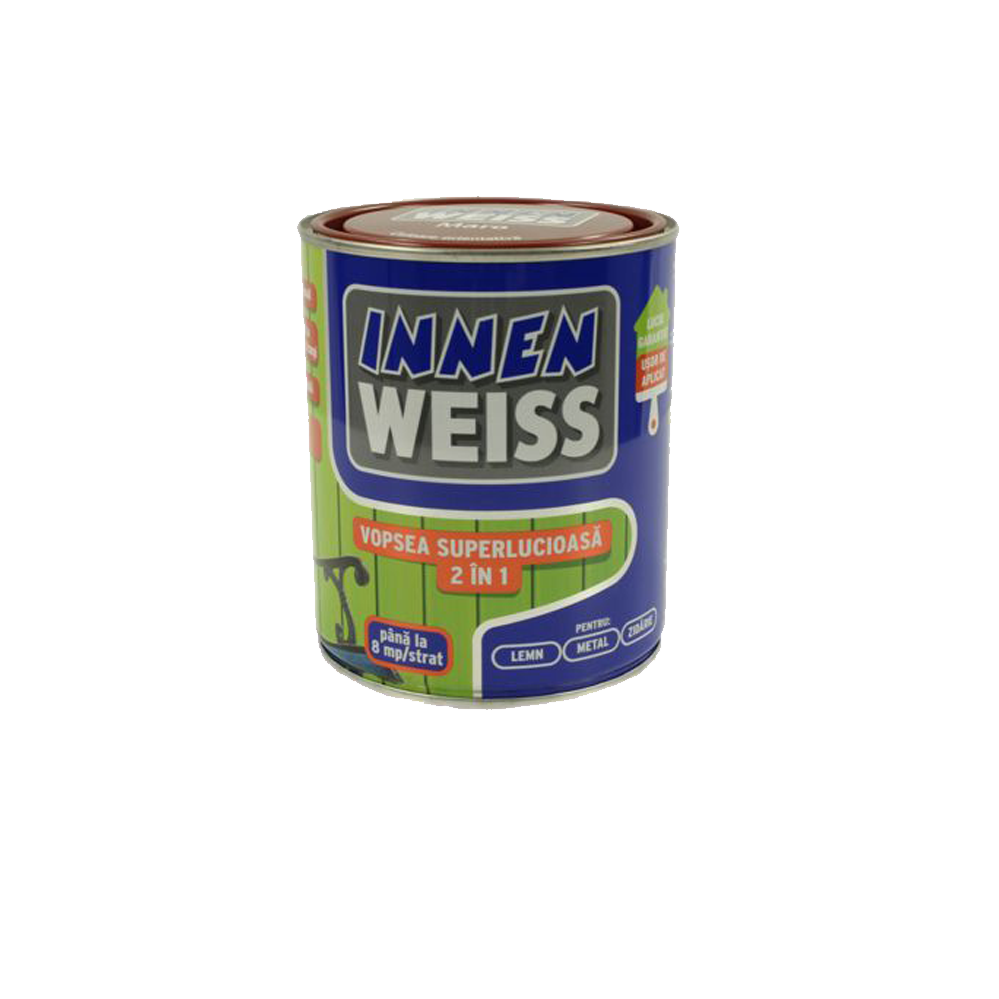 Innenweiss Vopsea superlucioasa 2 in 1 Gri 0.6 L 0.6