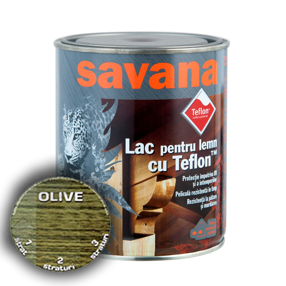 Lac colorat Savana Teflon 0.75L Olive Regata.ro