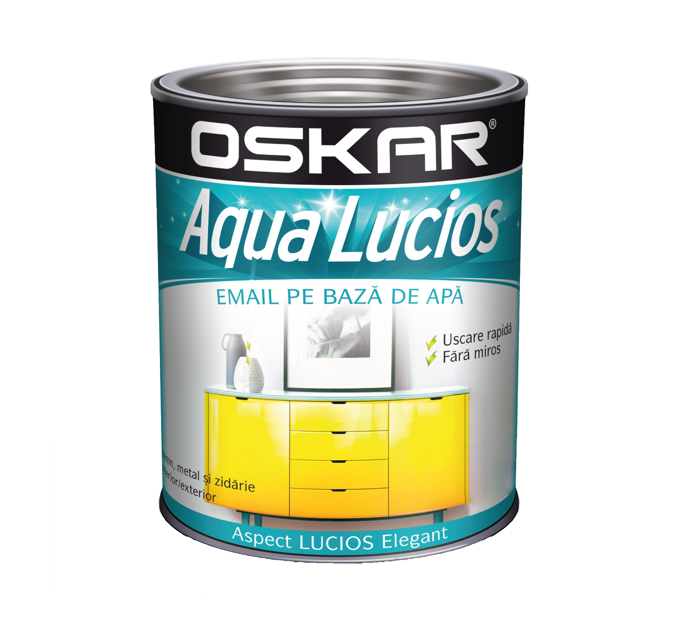 Oskar Aqua Lucios Email Gri nordic 2.5 L