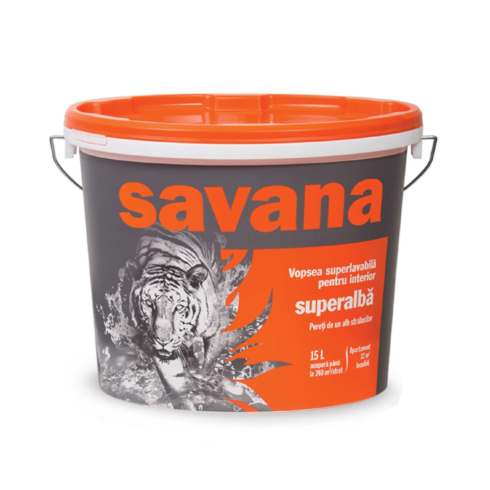 Pachet vopsea superlavabila pentru interior Savana 8.5L + Amorsa antimucegai 1 L 8.5l