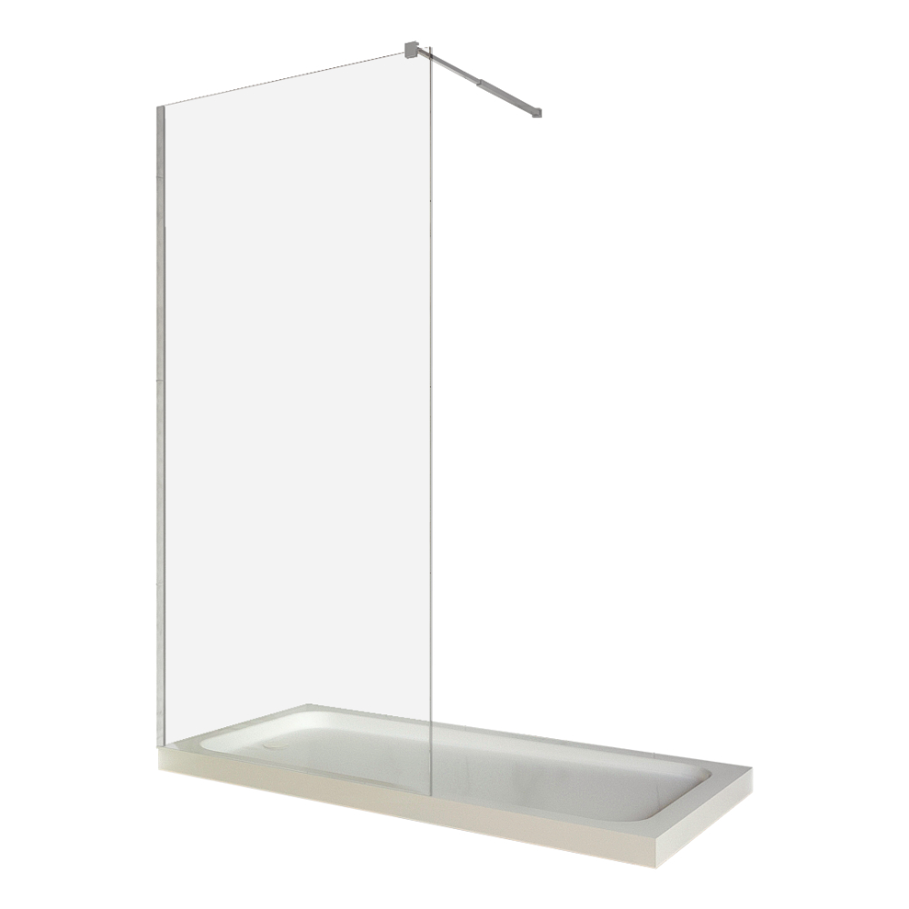 Perete dus / Paravan walk in sticla transparenta 8 mm profil crom tija extensibila 900 x 2000 mm Celesta imagine 2022