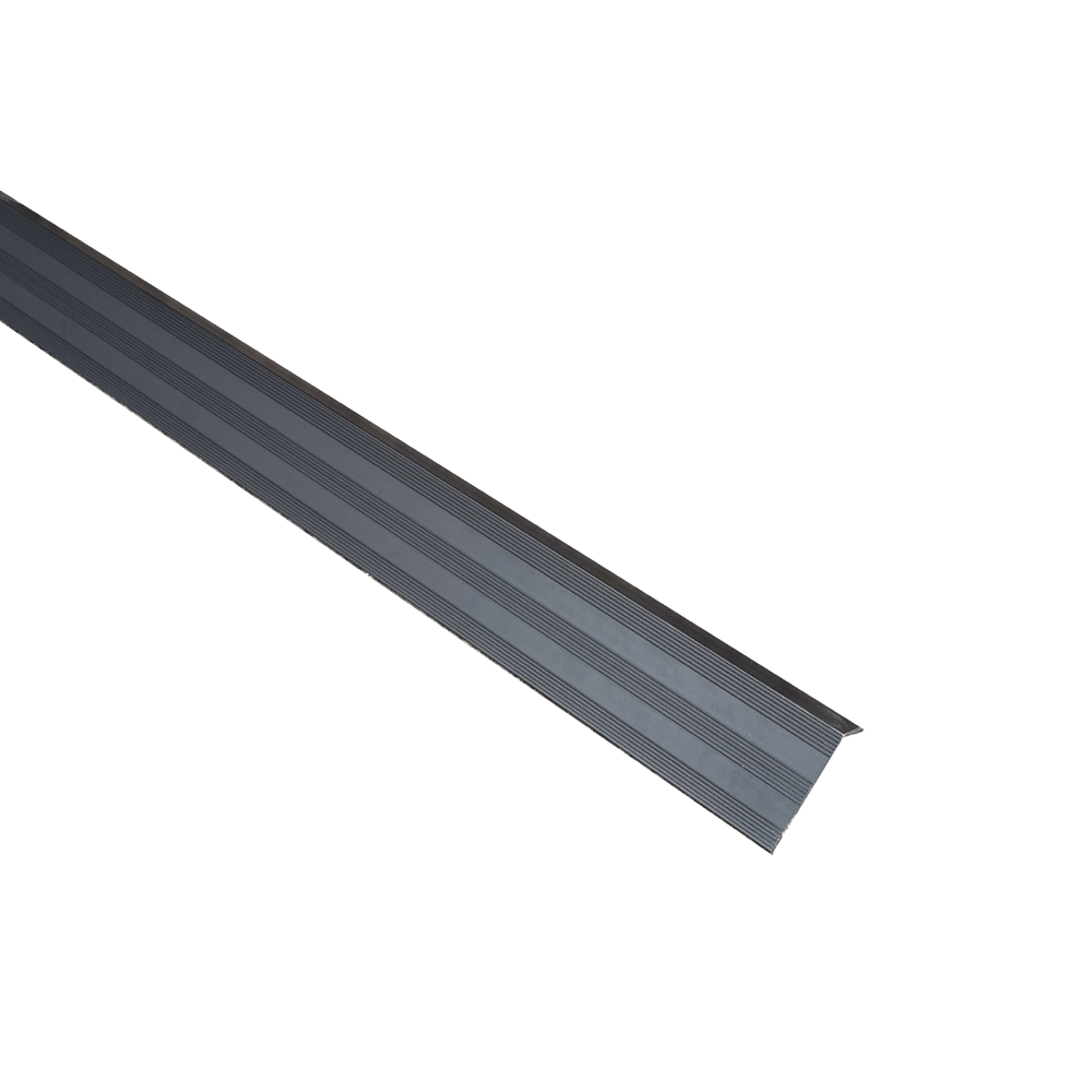 Profil treapta aluminiu exterior Negru 2.5M