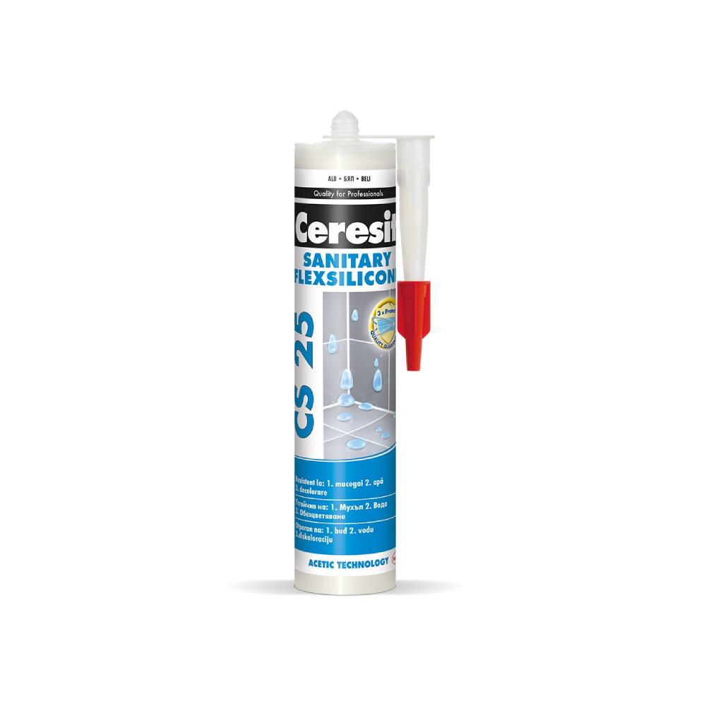 Silicon sanitar Ceresit CS 25 280 ml Transparent Ceresit
