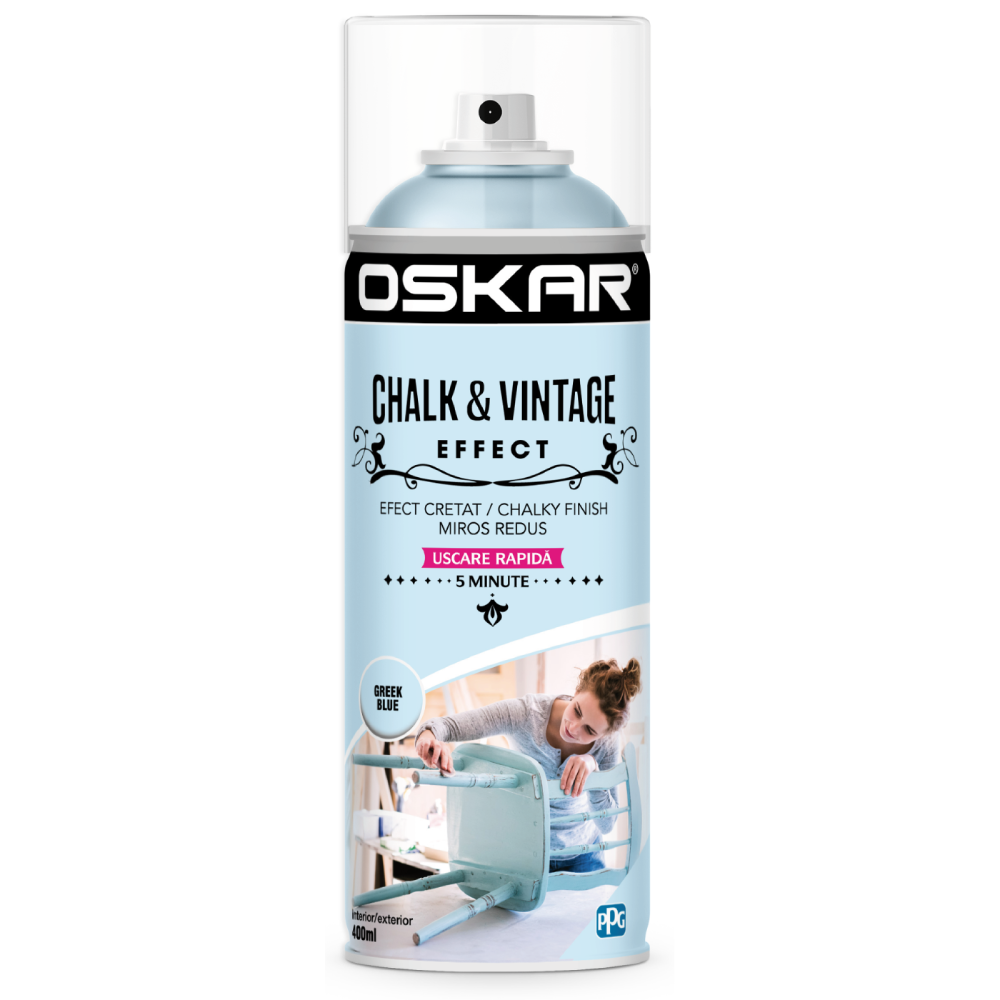 Spray vopsea Oskar Chalk Vintage Effect Russian Vanilla 400 ml oskar