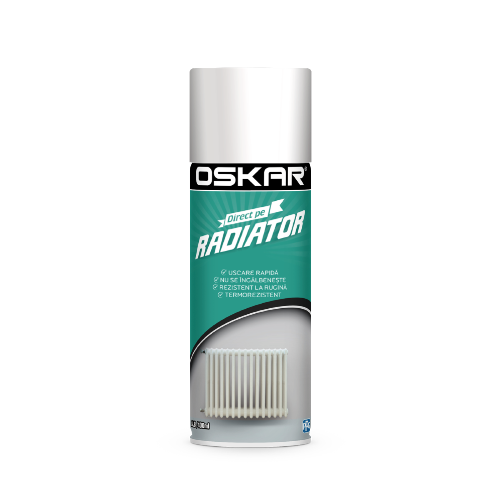 Spray vopsea Oskar Direct pe radiator 400 ml 400