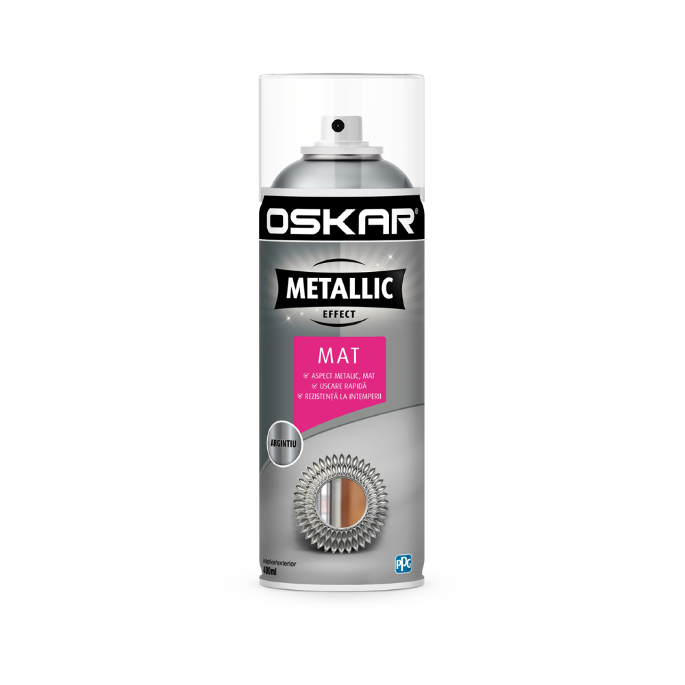 Spray vopsea Oskar Metallic Effect Mat auriu 400 ml 400