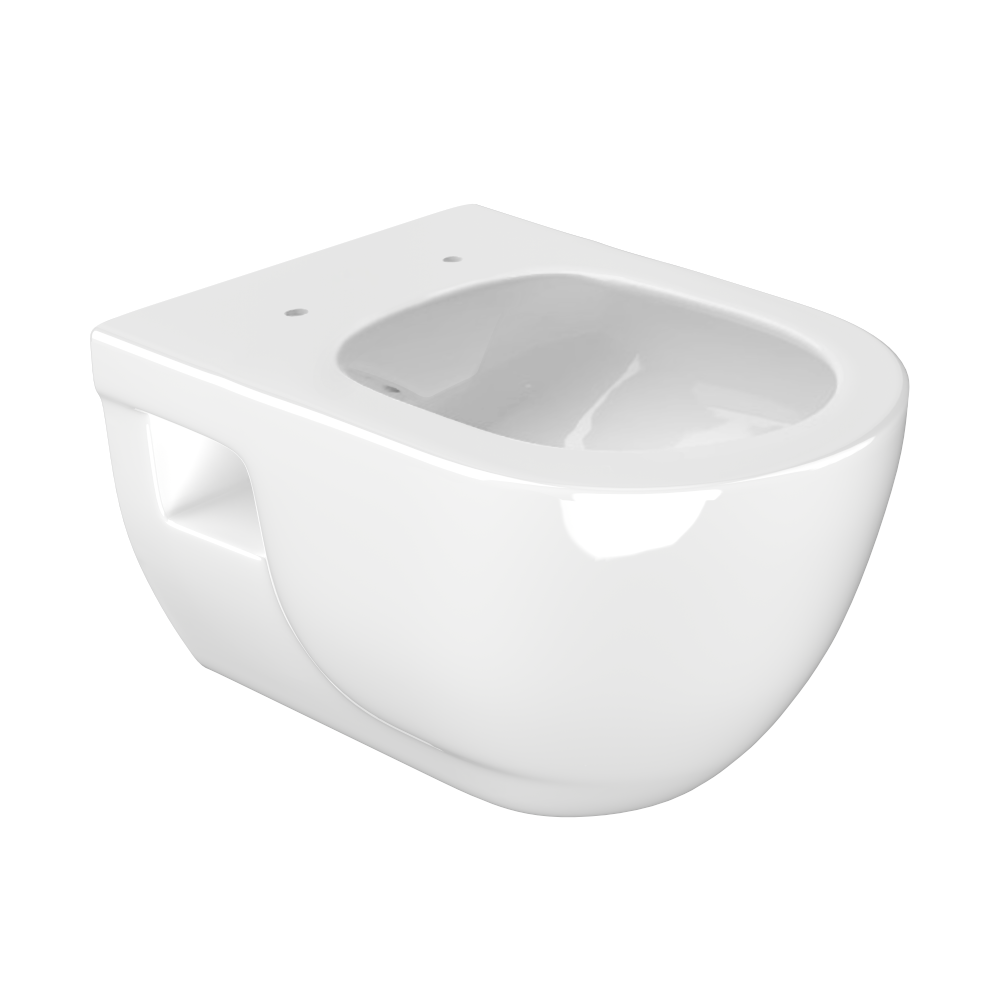 Vas WC suspendat Celesta Brillo 53 x 355 cm fara margini ceramica alb 355