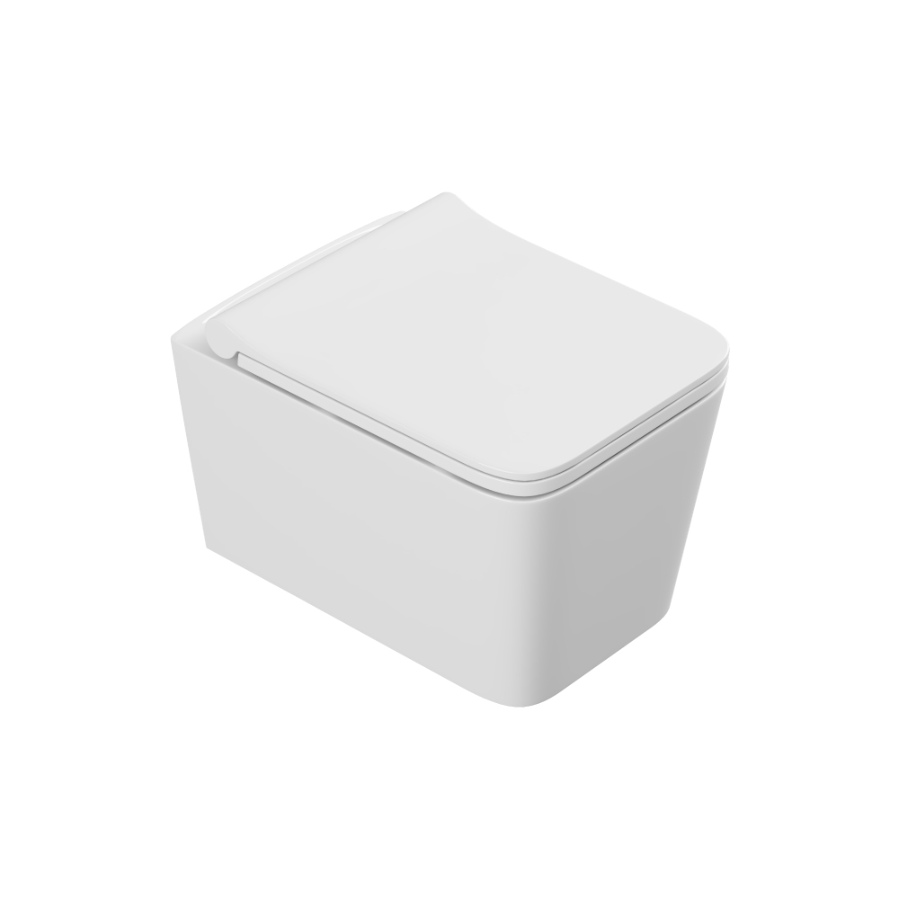 Vas WC suspendat Celesta Libra 49 x 36 cm ceramica capac duroplast inchidere lenta alb alb