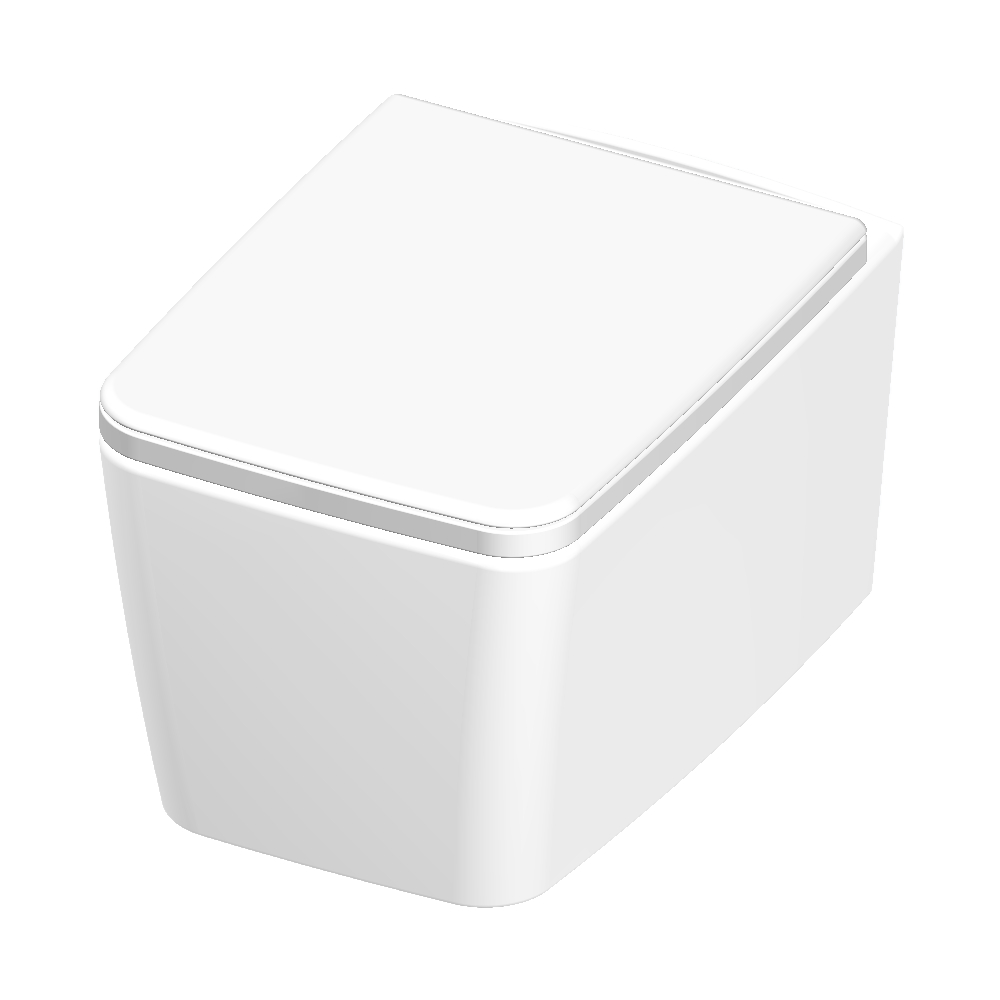 Vas WC suspendat Celesta Libra 49 x 36 cm ceramica capac duroplast inchidere lenta alb mat alb