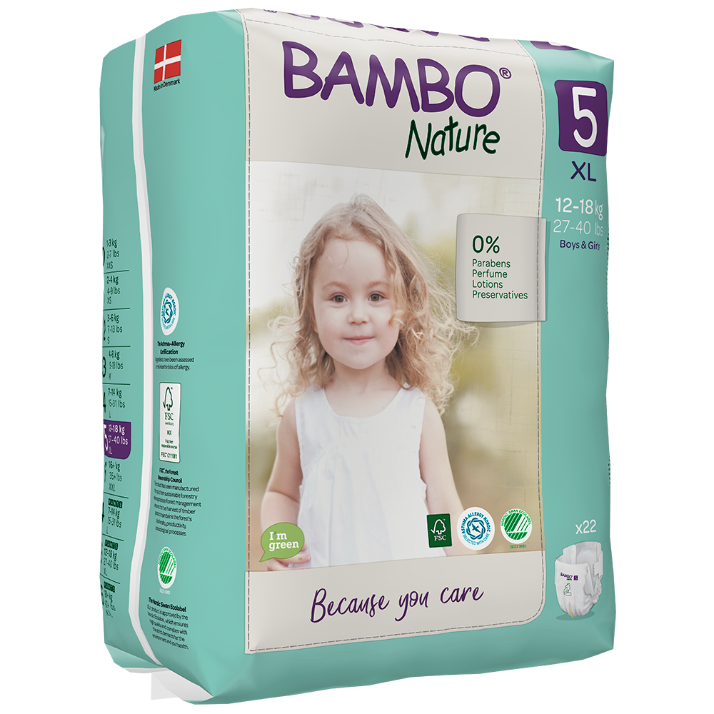 Bambo Nature scutece nr 5 (12-18kg) x 22 buc