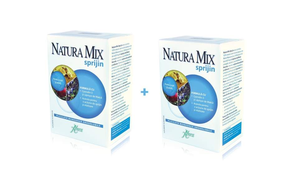 Natura Mix Sprijin copii si adulti, 20 plicuri, 1+1 gratis, Aboca