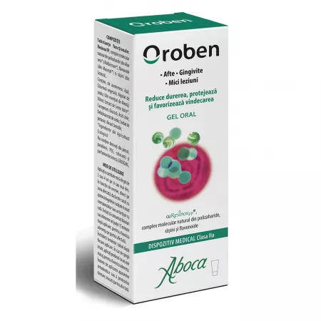 Gel oral Oroben pentru afte, gingivite si mici leziuni, 15ml, Aboca