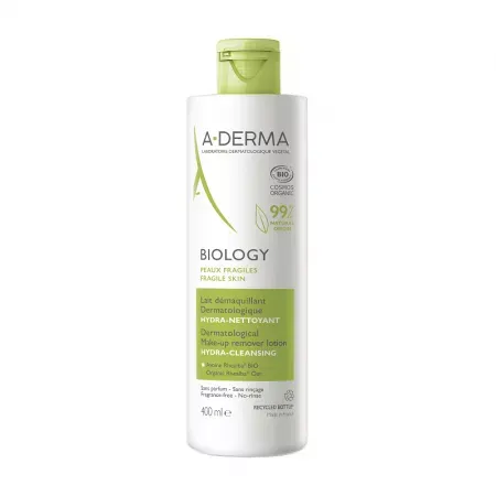 Lapte demachiant hidratant Biology, 400ml, A-Derma