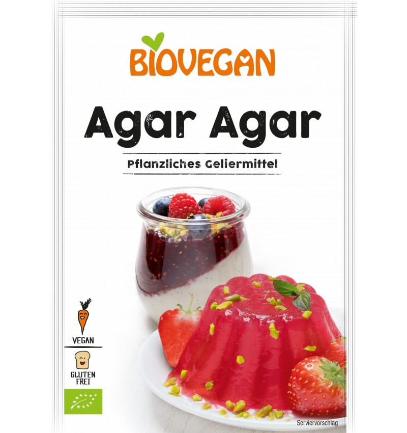 Agar-Agar eco fara gluten, 30g, Biovegan
