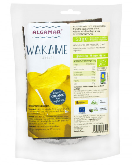 Alge Wakame eco, 50g, Algamar