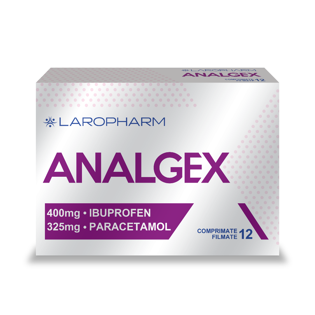 Analgex 400mg/325mg, 12 comprimate, Laropharm