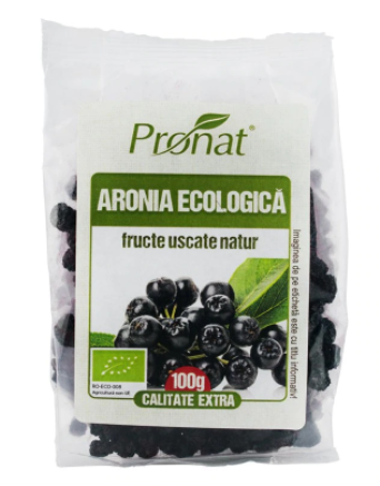 Aronia fructe uscate eco 100g (Pronat)