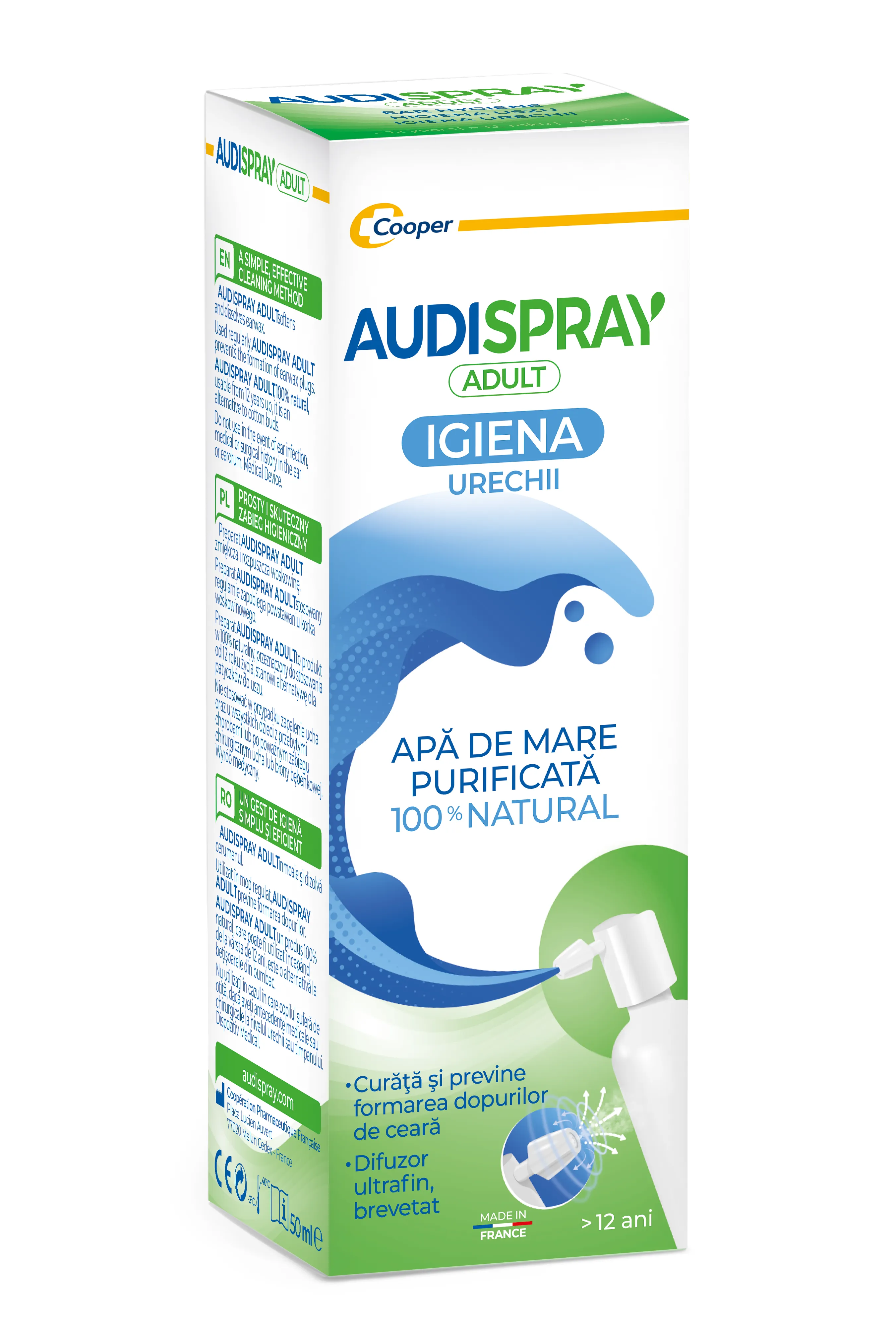 50ml AUDISPRAY Ear Hygiene Spray