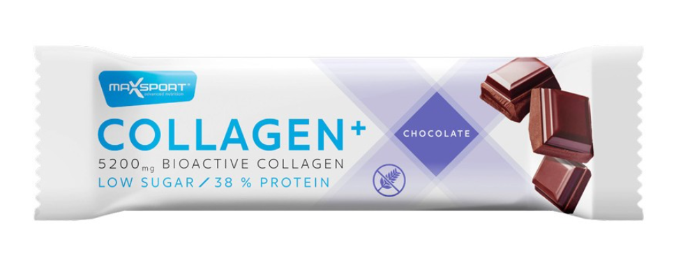 Baton proteic cu colagen si ciocolata 40g (Max Sport)