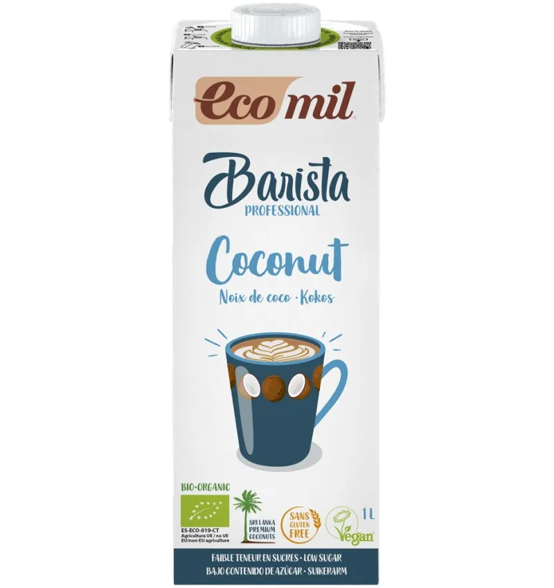 Bautura bio Barista de cocos pentru cafea, 1L, Ecomil