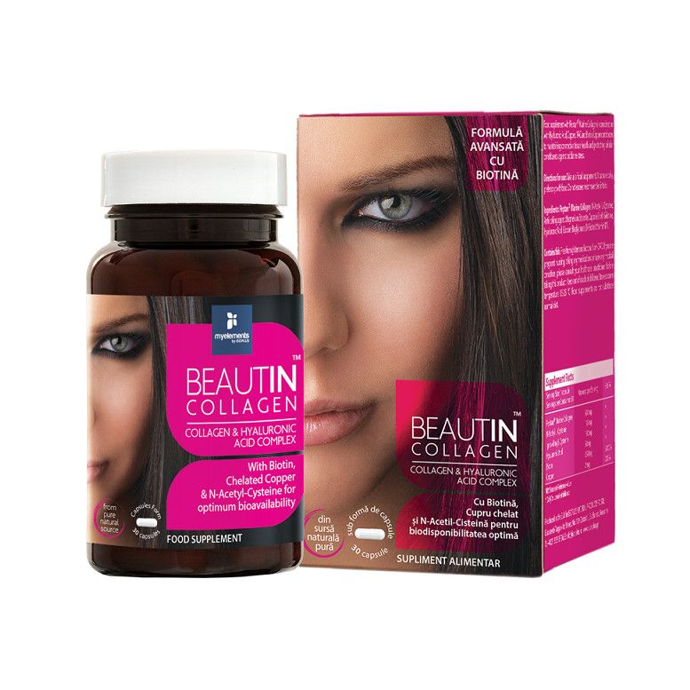Beautin Collagen cu Biotina x 30cps (MyElements)