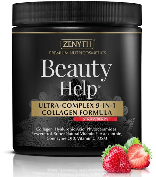 Beauty Help Ultra-Complex 9-in-1 Collagen Formula capsuni, 300 g, Zenyth